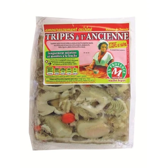 Tripes cuisinées à l'ancienne