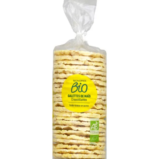 Galettes de maïs bio