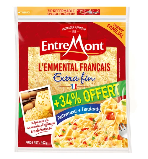L'Emmental Français râpé extra fin
