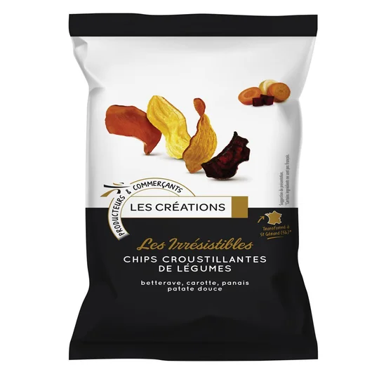 Les Irrésistibles Chips croustillantes de légumes