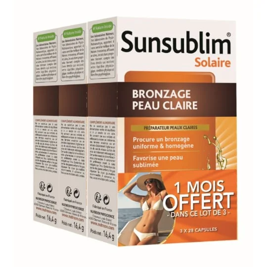 Complément Alimentaire Bronzage Préparateur Peaux Claires Bronzage Uniforme Et Homogène