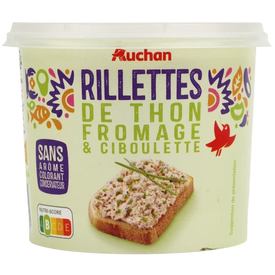 Rillettes de thon au fromage frais et ciboulette