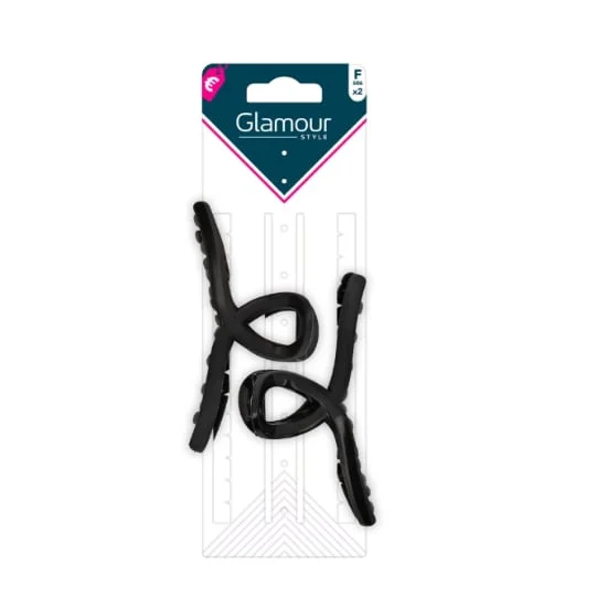 Pinces en Boucles Noir
