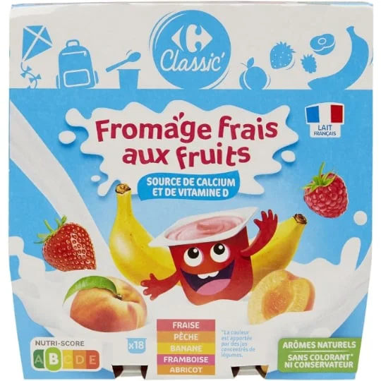 Fromage frais aux fruits