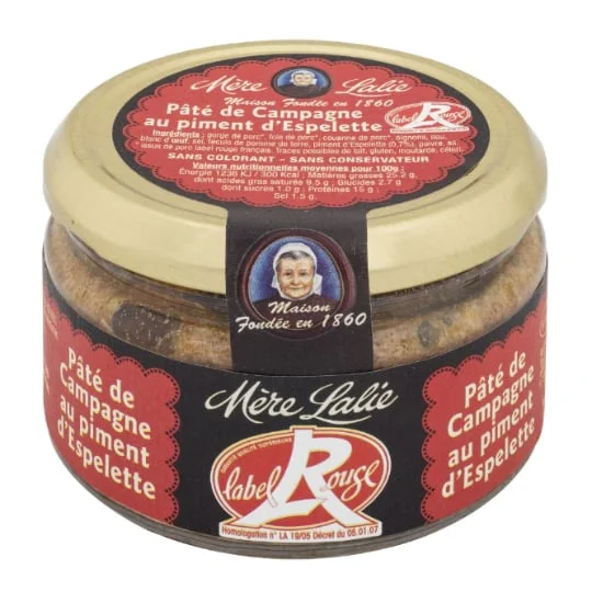 Pâté de campagne au piment d'Espelette Label Rouge