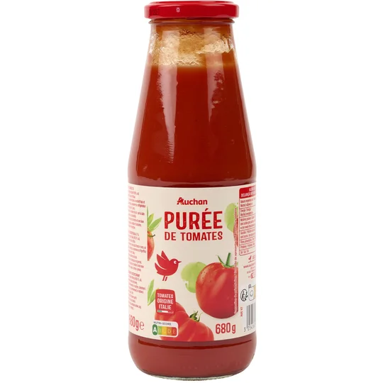 Purée de tomates en bouteille