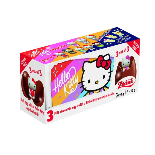 Oeufs surprise Hello Kitty x3