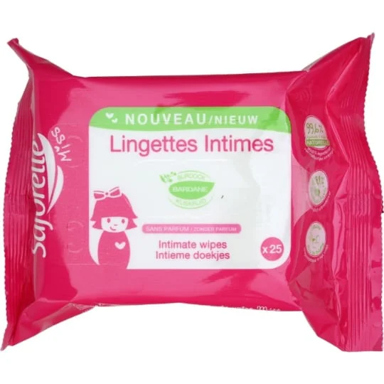 Lingettes intimes sans parfum