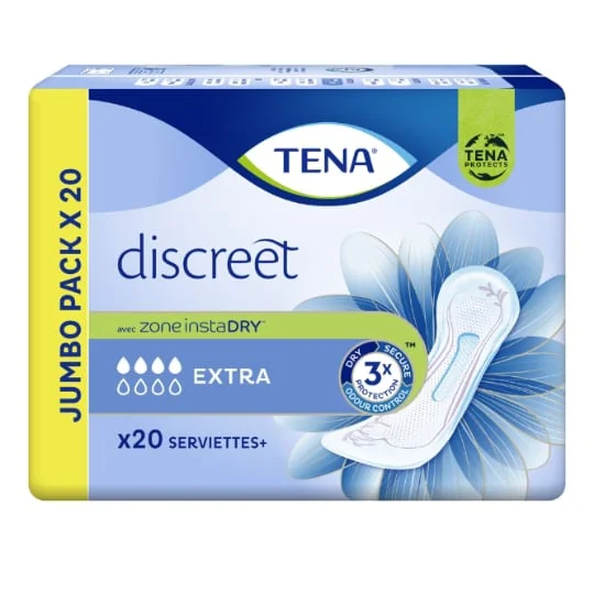 Serviette hygiénique discreet flux extra