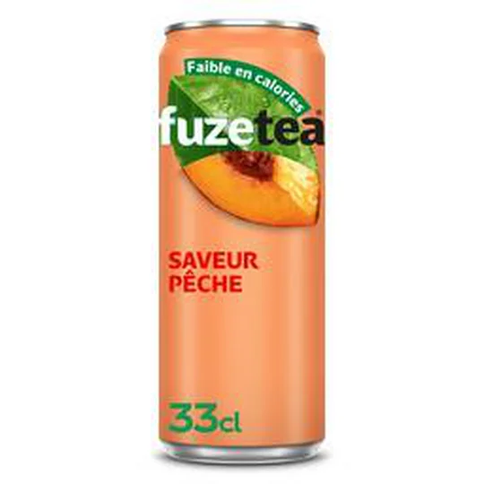 Boisson thé noir glacé saveur pêche intense