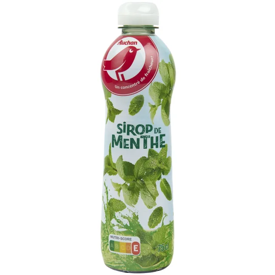Sirop de menthe bidon métal