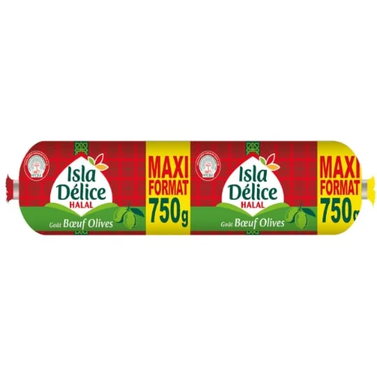Saucisson goût boeuf olives halal