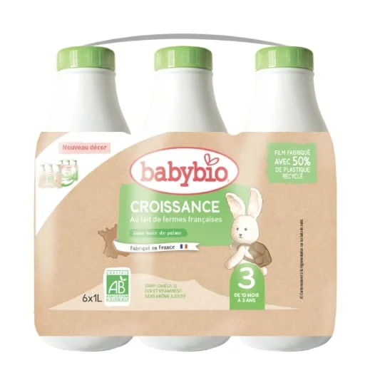Lait bébé 3ème âge croissance Bio