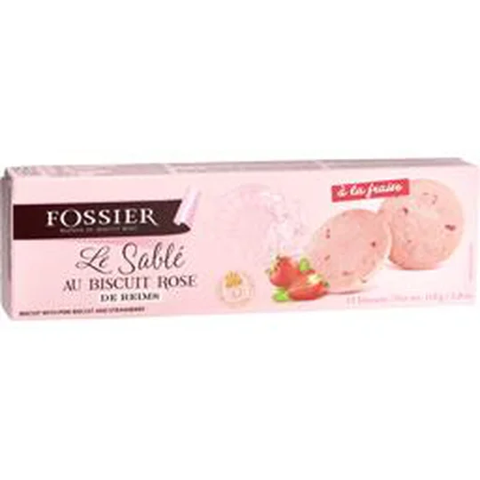 Le Sablé au biscuit rose de Reims à la fraise