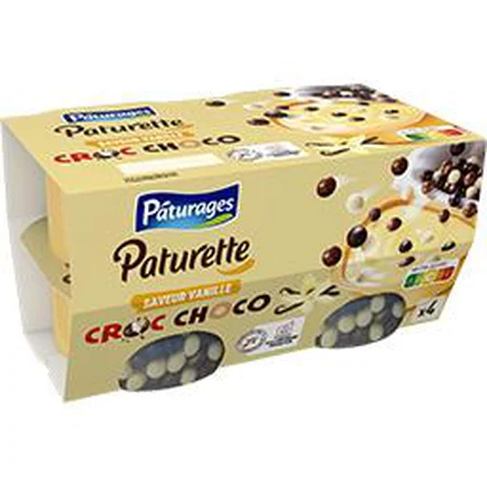 Paturette Dessert Croc Choco saveur vanille