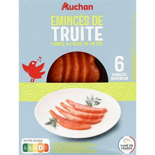 Emincé de truite de la mer