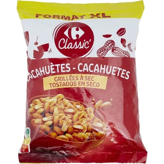 Cacahuètes grillées à sec