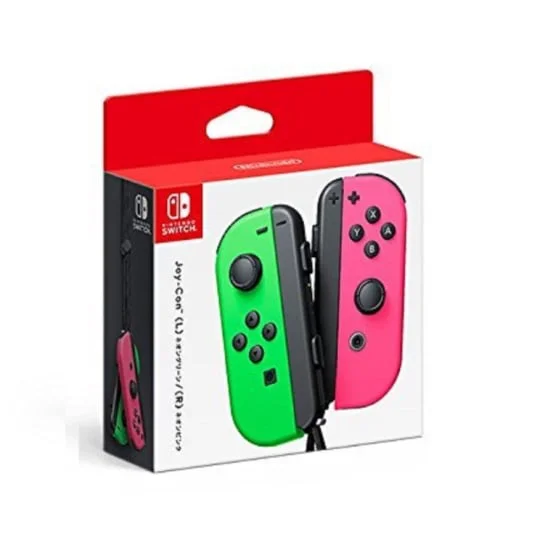 Paire De Manettes JoyCon Switch Gauche vert et droite rose