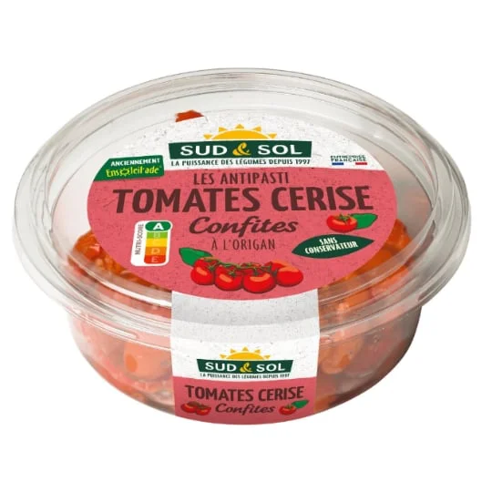 Tomates cerise confites à l'origan