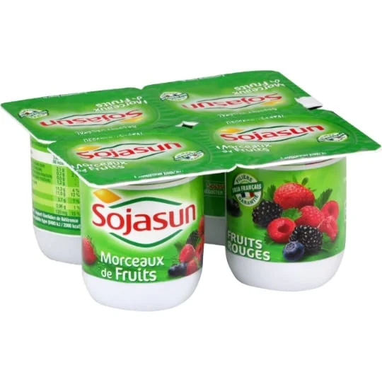 Dessert végétal au soja fruits rouges