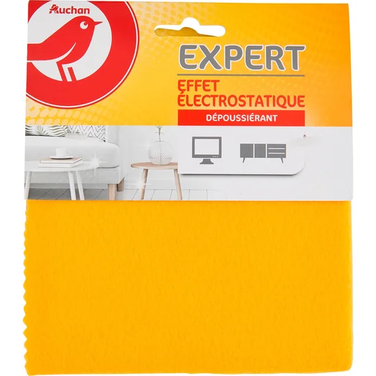 Chiffon dépoussiérant microfibre expert effet électrostatique