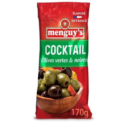 Cocktail olives vertes et noires