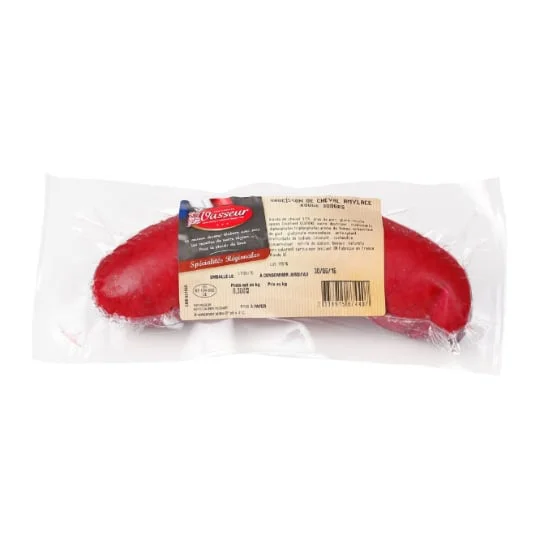Saucisson de cheval fumé amylacé