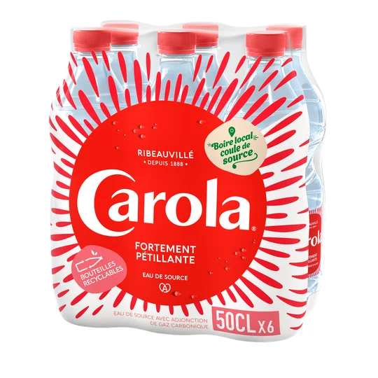 Eau gazeuse rouge Pétillante