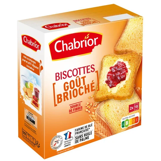 Biscottes goût brioché