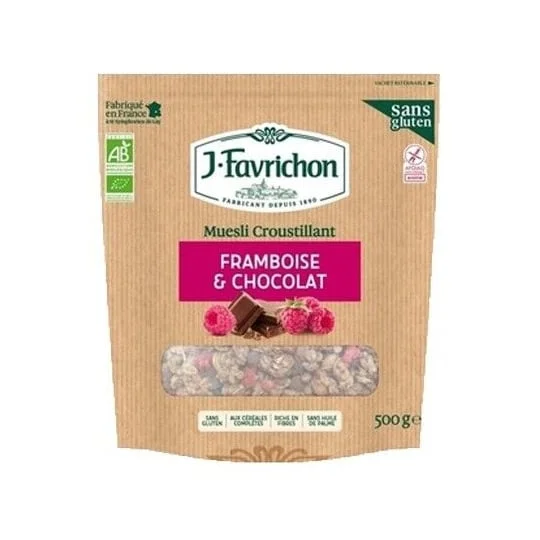 Muesli Croustillant Sans Gluten Framboise Chocolat