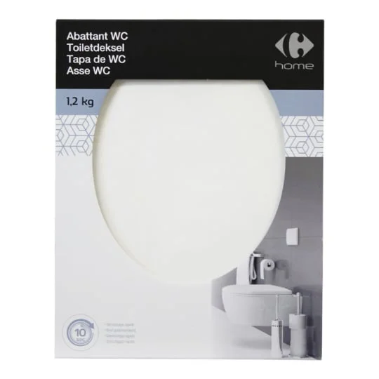 Abattant WC blanc polypropylène
