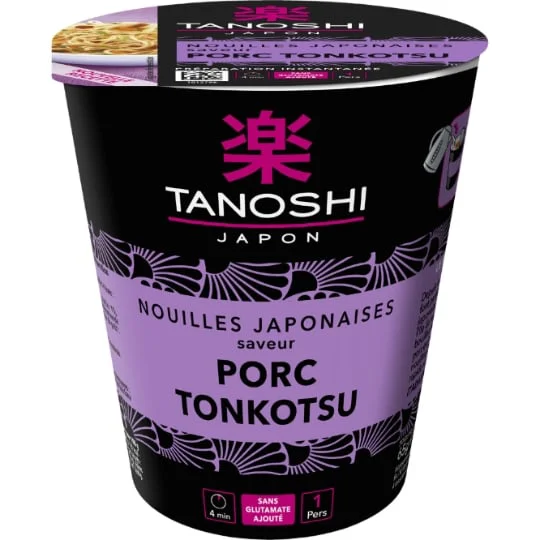 Cup nouilles japonaises saveur porc tonkotsu