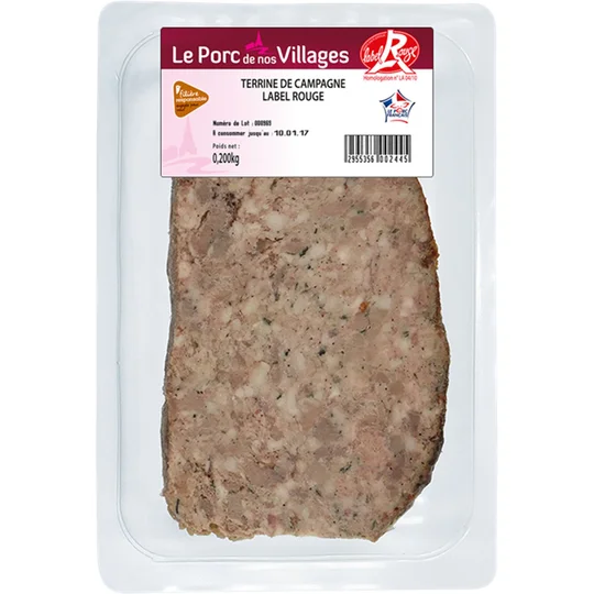 Terrine de campagne Label Rouge