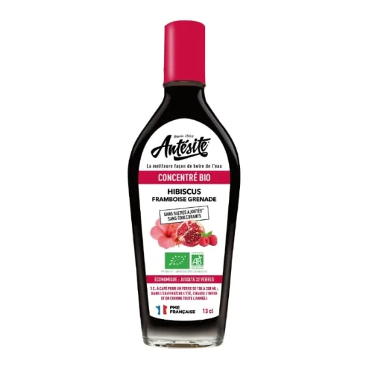 Sirop hibiscus framboise grenade bio