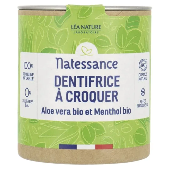 Dentifrice À Croquer Aloe Vera & Menthol Bio