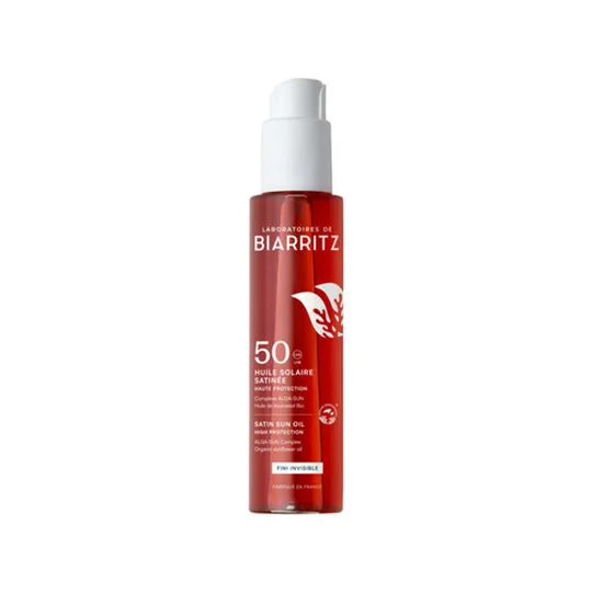 Laboratoires de Biarritz Huile Solaire Satinée Haute Protection SPF50