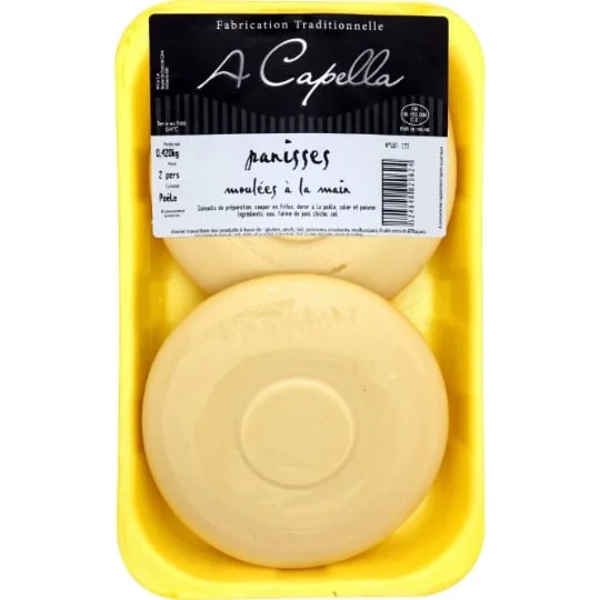 Spécialité culinaire Panisses moulées main