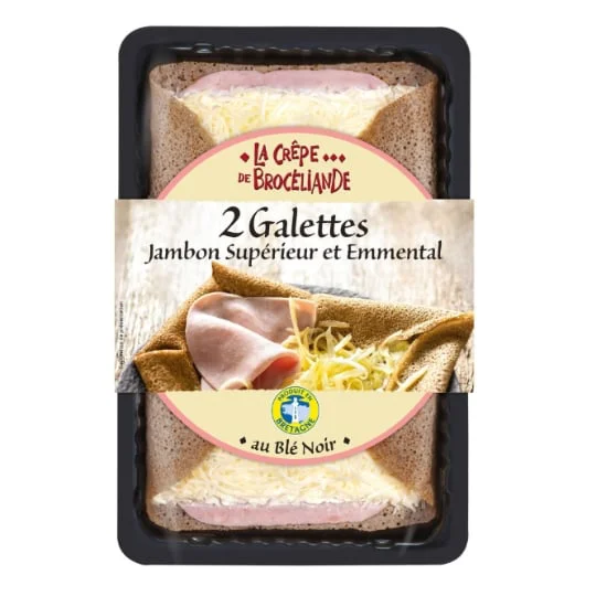 Galette de jambon et emmental