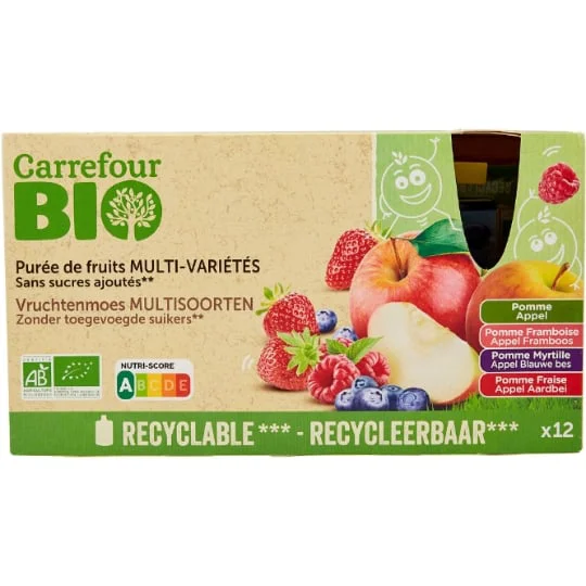 Compote bio s/sucres ajoutés