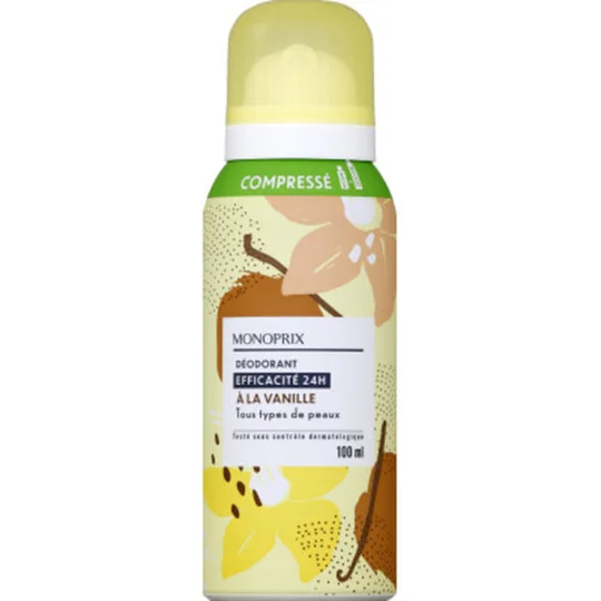 Déodorant 24h à la vanille compressé