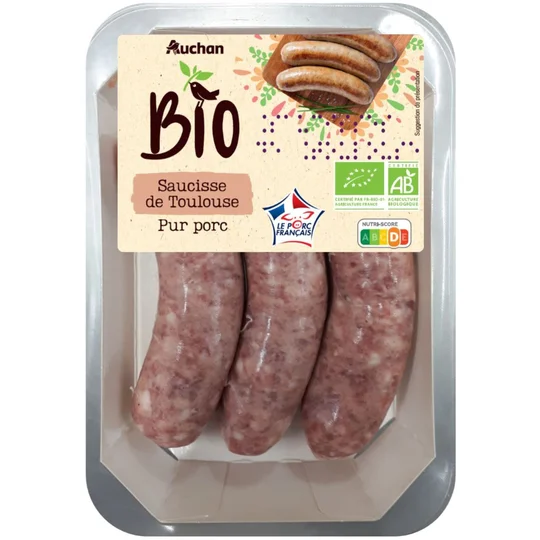 Saucisses de Toulouse bio