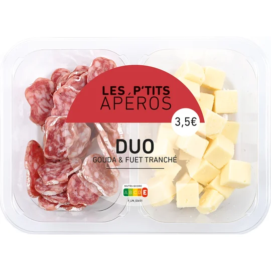 Duo de gouda et fuet tranché