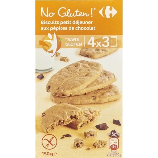 Biscuits pépites chocolat sans gluten