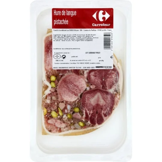 Hure de langue pistachée