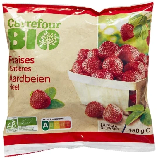 Fraises bio entières