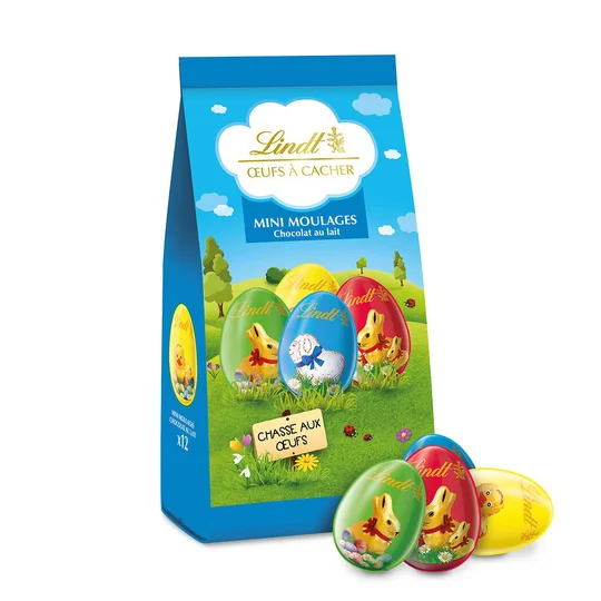 Moulages oeufs à cacher Paperbag Chocolat lait