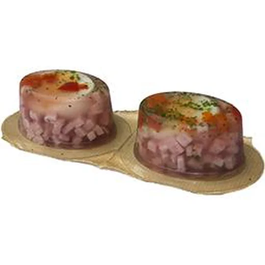 Aspic Oeuf jambon cube ,