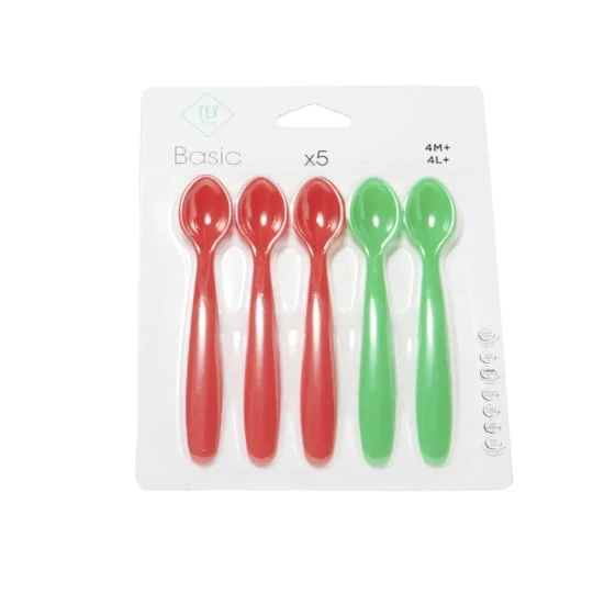 Cuillère rouge/vert