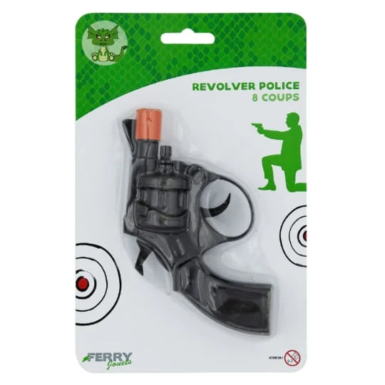 Jouet petit revolver 8 coups