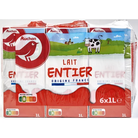 Lait entier UHT